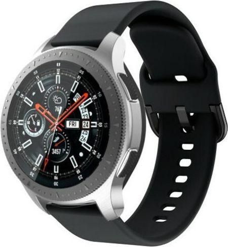 Λουράκι Σιλικόνης Μαύρο Galaxy Watch 46mm/ Gear S3Huawei Watch GT/GT Pro 2/3/4/5/Ultimate 46mmAmazfit GTR 47mm