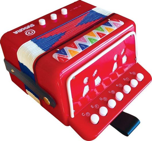 Μουσικό Παιχνίδι Ακορντεόν Svoora Κόκκινo για 5+ Ετών