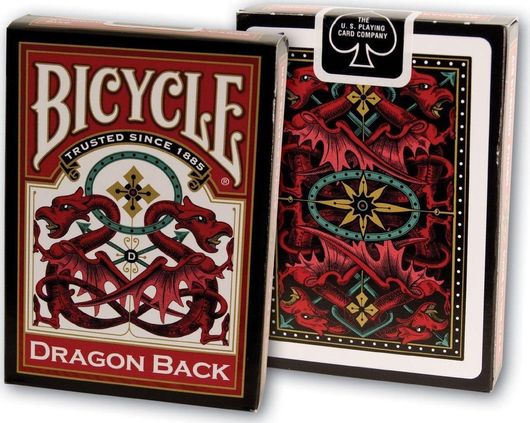 Τράπουλα Bicycle Red Dragon Back by USPC Συλλεκτική Πλαστικοποιημένη