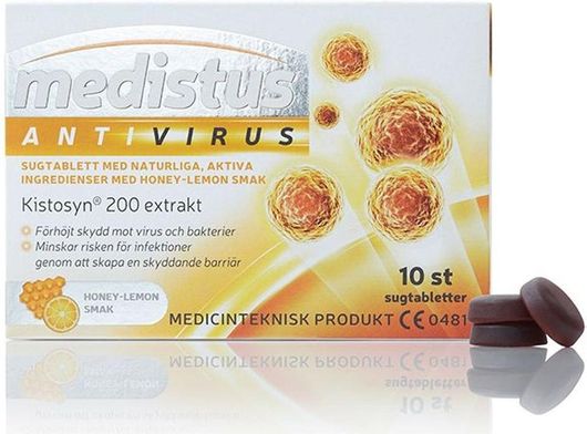 Meditus Antivirus για Γρίπη με Μέλι & Λεμόνι 10 Παστίλιες
