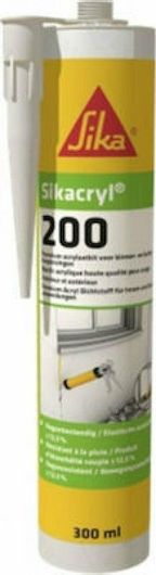 Σιλικόνη Sika Sikacryl 20 Ακρυλική Μαστίχη Ξύλου Λευκό 300ml