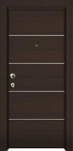 Πόρτα GTMED Ασφαλείας Laminate ΚΠ 107 Wenge