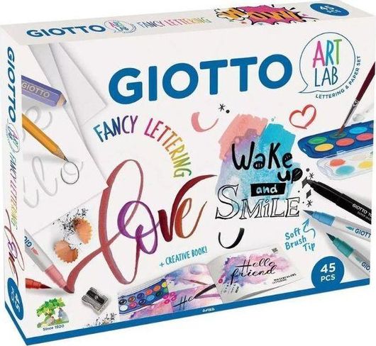 Σετ Ζωγραφικής Giotto Art Lab Fanci Lettering 45τμχ