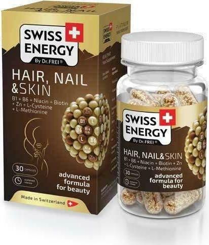 Swiss Energy Hair, Nail & Skin Ειδικό Συμπλήρωμα Διατροφής 30 κάψουλες