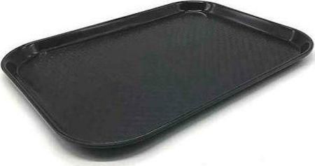Δίσκος Σερβιρίσματος Homestyle Ορθογώνιος Αντιολισθητικός Πλαστικό 35.5x25.5cm Μαύρο