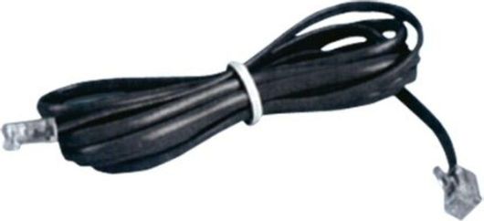 Καλώδιο Τηλεφώνου HT-50152B-4.5 Flat RJ11 6P4C 4.5m Μαύρο