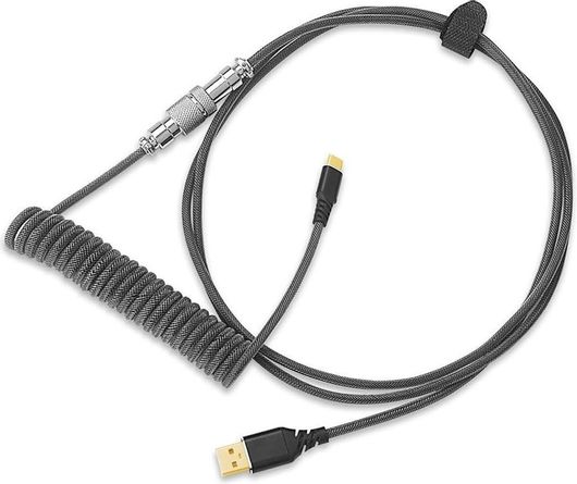 Redragon Spiral USB 2.0 Cable USB-C male - USB-A Μαύρο A115B