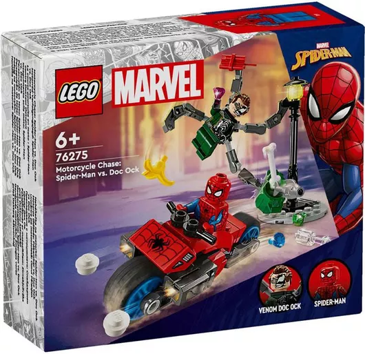 Lego Motorcycle Chase: Spider Man Vs. Doc Ock για 6+ Ετών #76275