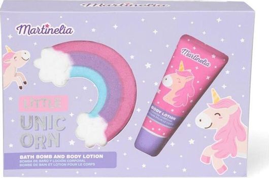 Σετ Περιποίησης Body Lotion Martinelia Little Unicorn 60ml & Bath Bomb 150gr 2τμχ