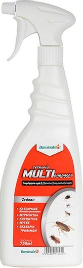 Εντομοκτόνο Spray Dominate Plus Tetrapiu Multipurpose για Αράχνες / Κατσαρίδες / Μυρμήγκια 750ml