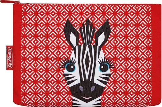 Herlitz Cute Animals Zebra Κασετίνα με 1 Θήκη Κόκκινο 1τμχ
