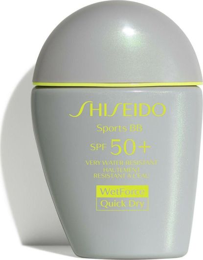 Αντηλιακή Κρέμα Προσώπου Shiseido Sports BB Quick Dry Αδιάβροχη SPF50 με Χρώμα Dark 30ml