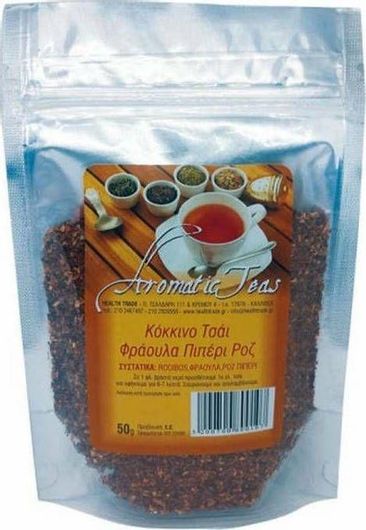 Κόκκινο Τσάι HealthTrade Φράουλα & Ροζ Πιπέρι 50gr
