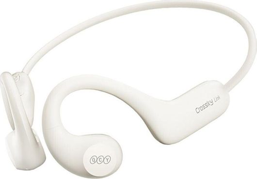 QCY Crossky Link T22 Open Ear Bluetooth Handsfree Ακουστικά με Αντοχή στον Ιδρώτα Λευκό