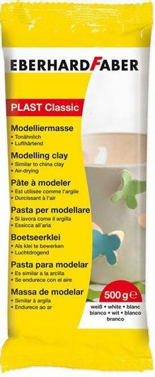 Πηλός Eberhard Faber Efaplast 500gr Λευκό