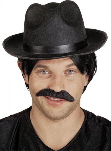 Αποκριάτικο Αξεσουάρ Clown Republic Μουστάκι / Γενειάδα Χωριάτη 80712 Μαύρο