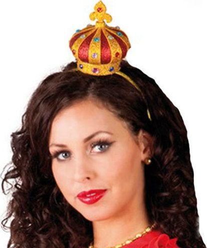 Αποκριάτικο Αξεσουάρ Clown Republic Στέκα με Στέμμα Βασίλισσας Πολύχρωμο