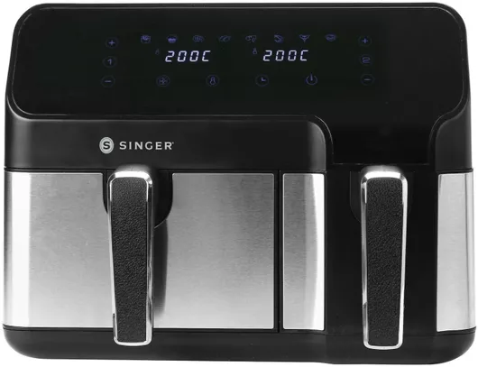 Singer Vita Cook AF-4630 Air Fryer με Διπλό Αποσπώμενο Κάδο 8.6lt Μαύρο