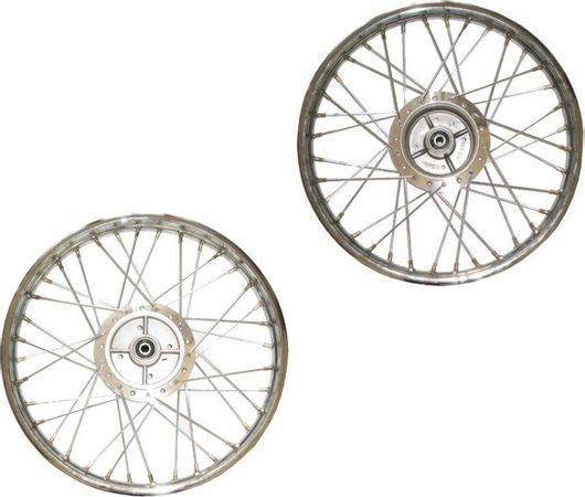 Πίσω Ζάντα Μοτοσυκλέτας Honda 790-01-32801 για Supra 100 με Ρουλεμάν Ασημί