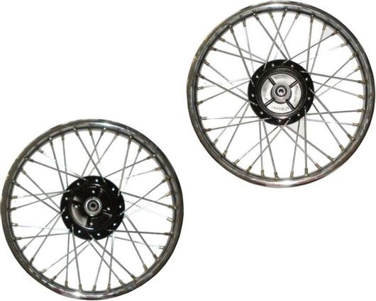 Πίσω Ζάντα Μοτοσυκλέτας 790-01-32701 για Honda C100 Grand με Ρουλεμάν Μαύρο