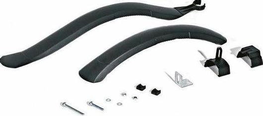 Φτερό Ποδηλάτου Bellelli Universal 24''/26'' Σετ 2τμχ Μαύρο