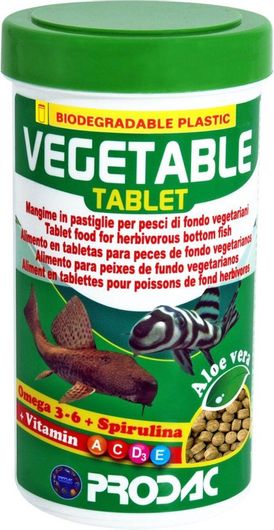 Τροφή Ψαριών Prodac Vegetable Tablet για Ψάρια Βυθού 60gr 100ml