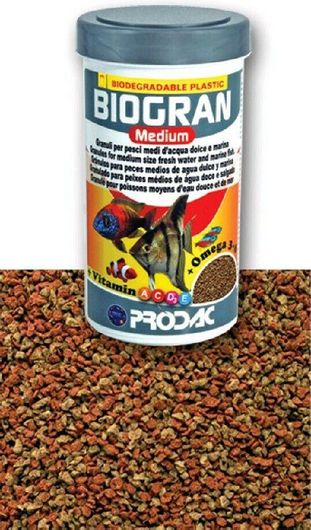 Τροφή Ψαριών Prodac Biogran Medium για Κιχλίδες 90gr 250ml