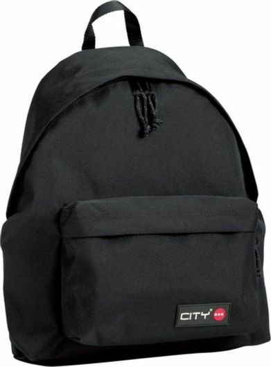 Σχολική Τσάντα Δημοτικού Πλάτης City Drizzle Black Is Back Mini 33x23x15cm Μαύρο
