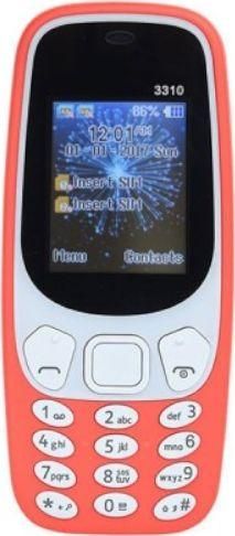 Κινητό Τηλέφωνο Dual Sim Like 3310 με Πλήκτρα Κόκκινο