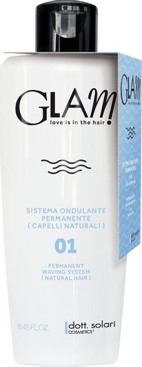 Περμανάντ Glam Βιολογική No 01 με Κερατίνη Αμινοξέα Αλόη & Moringa για Φυσικά Μαλλιά 250ml