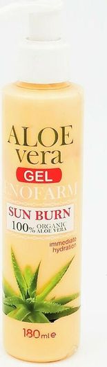 After Sun Enofarm Aloe Vera Sun Burn Gel για το Πρόσωπο 180ml