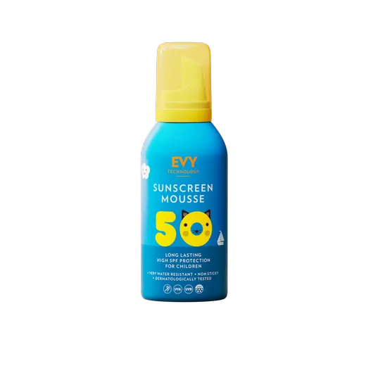 Παιδικό Αντηλιακό Evy Technoology Αδιάβροχο Mousse SPF50 150ml