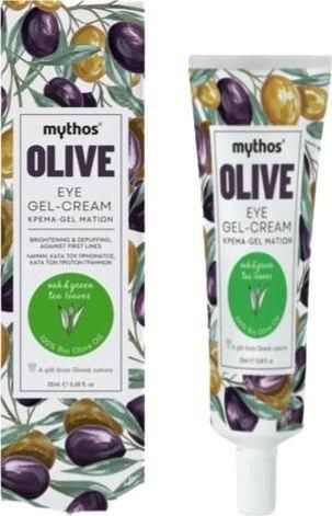 Mythos Aloe Olive Βελανιδία & Πράσινο Τσάι Συσφικτική Κρέμα Ματιών με Υαλουρονικό Οξύ για Ευαίσθητες Επιδερμίδες 20ml
