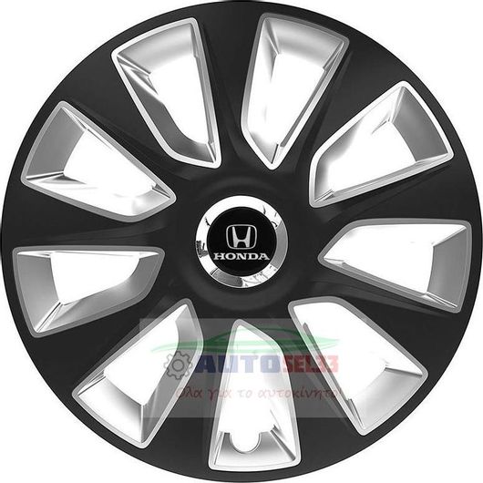 Τάσια Τροχών Αυτοκινήτου Versaco Stratos RC - 14'' με σήμα Honda Σετ 4τμχ. Μαύρο