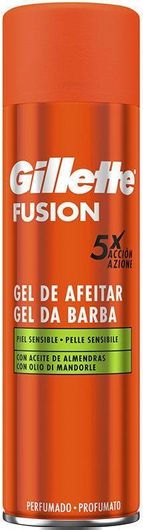 Gel Ξυρίσματος Gillette Fusion για Ευαίσθητες Επιδερμίδες 200ml