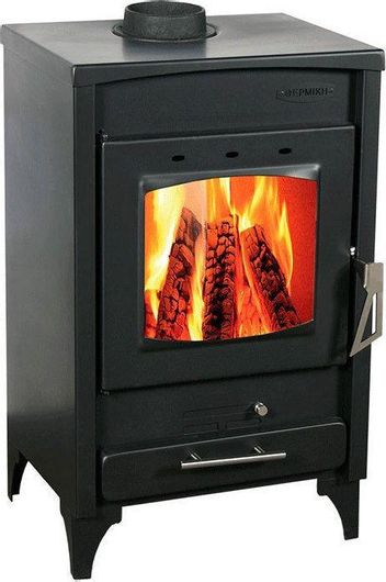 Ξυλόσομπα Thermiki ATS 75-20 Χαλύβδινη 8kW Μαύρη