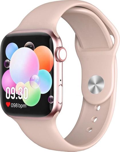 Smartwatch G500 42" Metalic Case & Silicone Strap Pink