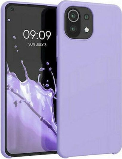 Θήκη Πλάτης Σιλικόνης Soft HQ για Xiaomi MI 11 Lite 5G Χρώμα: Λιλά