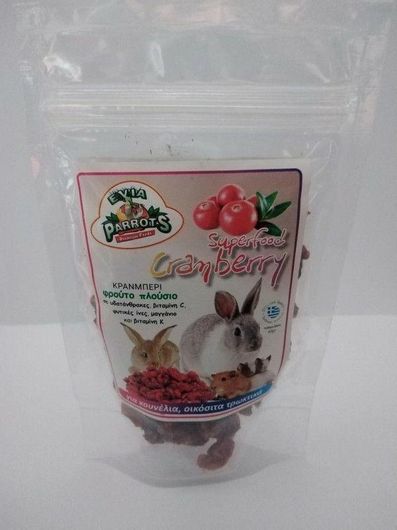 Λιχουδιά Τρωκτικών Evia Parrots με Κράνμπερι 60gr