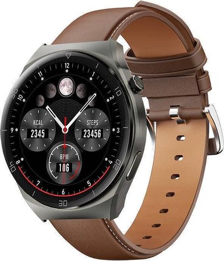 Aukey SW-2U Ultra Smartwatch με Παλμογράφο Καφέ