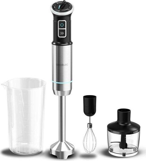 Cecotec Power Neutron 1100MAX Cream&Crush Ραβδομπλέντερ με Ανοξείδωτη Ράβδο 1100W Ασημί