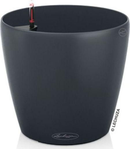 Γλάστρα Lechuza Classico Color 21 Αυτοποτιζόμενη 21.5x20cm Slate Γκρι