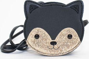 Παιδική Τσάντα Βόλτας Ώμου Ζωάκι Μαύρο