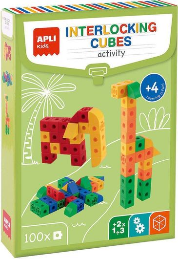 Τουβλάκια Apli Kids Σετ 100τμχ για 4+ Ετών