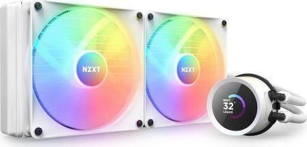 Υδρόψυξη Επεξεργαστή NZXT Kraken 280 RGB Διπλού Ανεμιστήρα 140mm για Socket AM4 / AM5 / 1700 / 1200 / 115x Λευκή