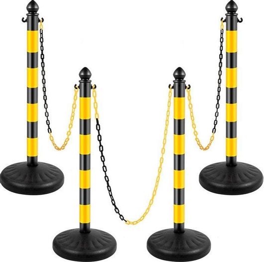 Κολωνάκι Σήμανσης Vevor Πλαστικό Μαύρο 100x100cm