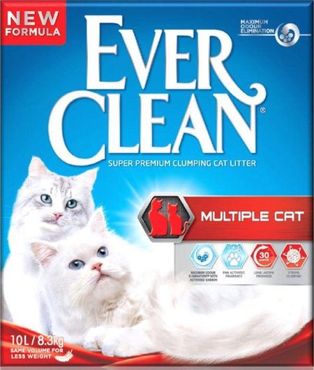 Άμμος Γάτας Ever Clean Multiple Cat Clumping για Πολλές Γάτες 6lt