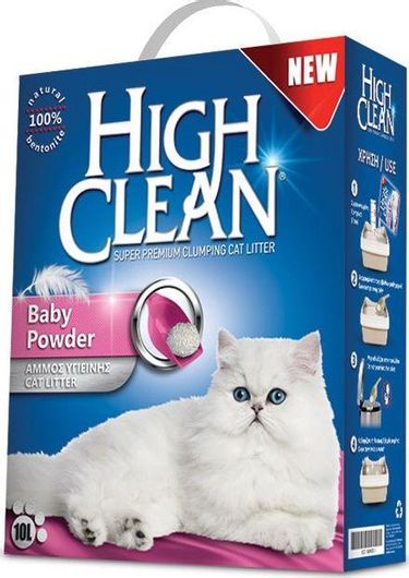 Άμμος Γάτας High Clean Baby Powder Clumping 10lt