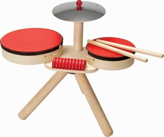 Ξύλινα Ντραμς Plan Toys Musical Band για 3+ Ετών