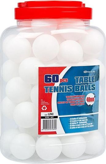 Μπαλάκια Ping Pong Get and Go 61PK 60τμχ Λευκό